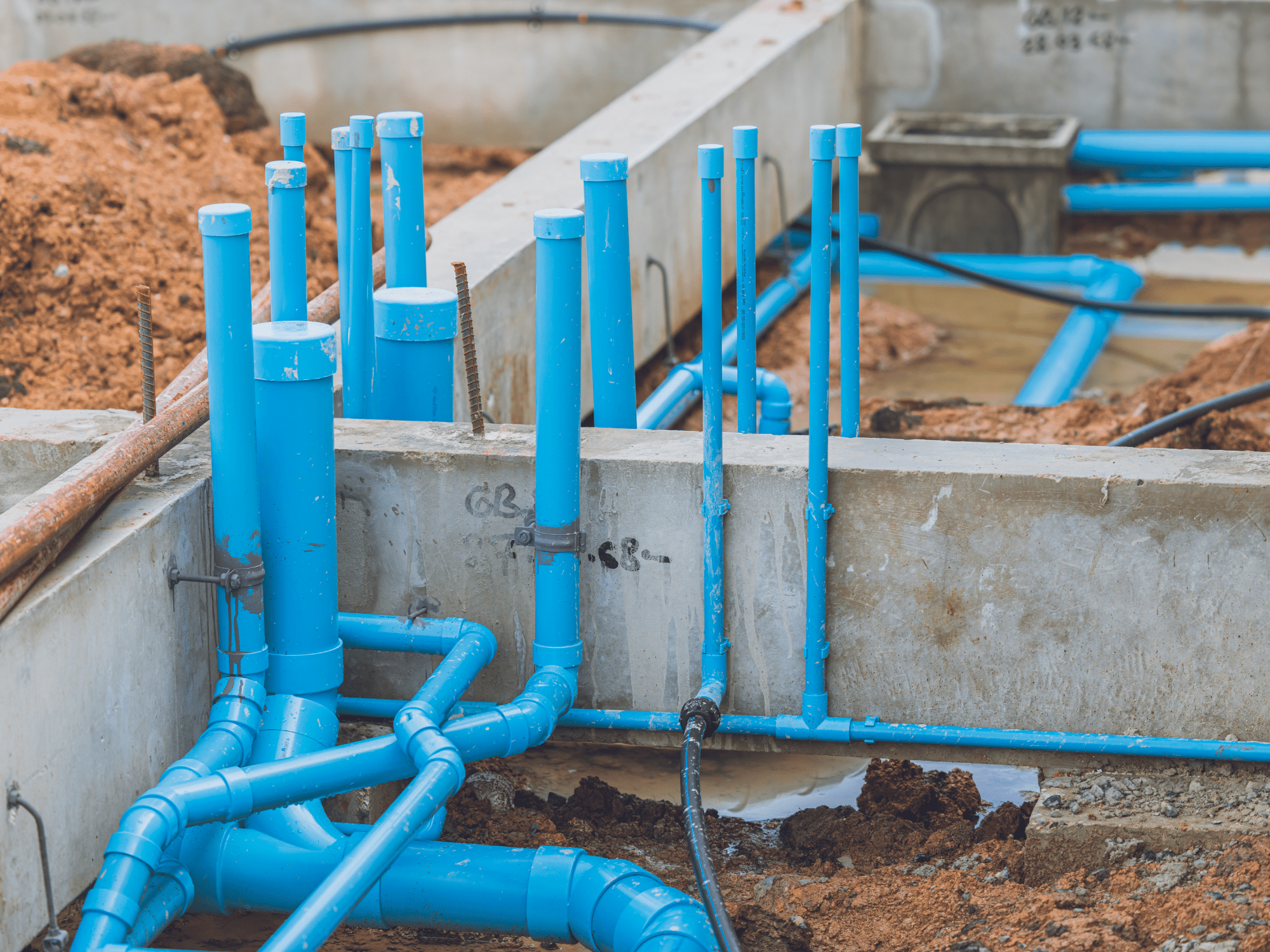 Drain and plumbing piping serving a property
