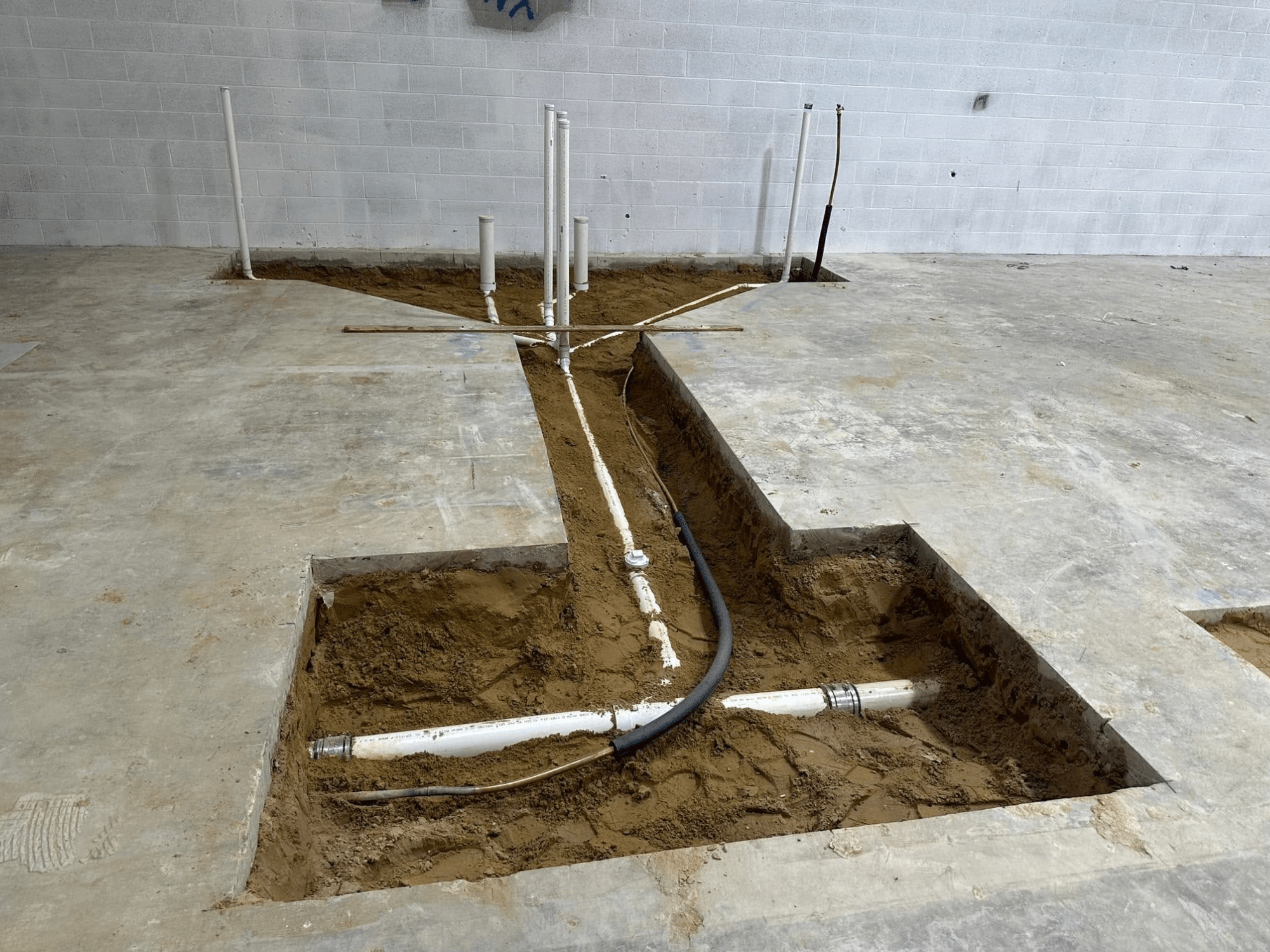 Plumbing drain piping for commercial and residential fixtures
